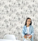 نمونه اجرا شده کاغذدیواری طرح درخت کد 8009