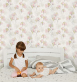 نمونه اجرا شده کاغذدیواری گلدار کد 8043