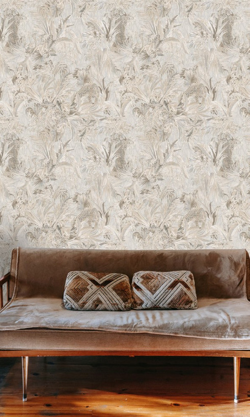 نمونه اجرا شده کاغذدیواری طرح پلنگ اکستریم والز کد 8071