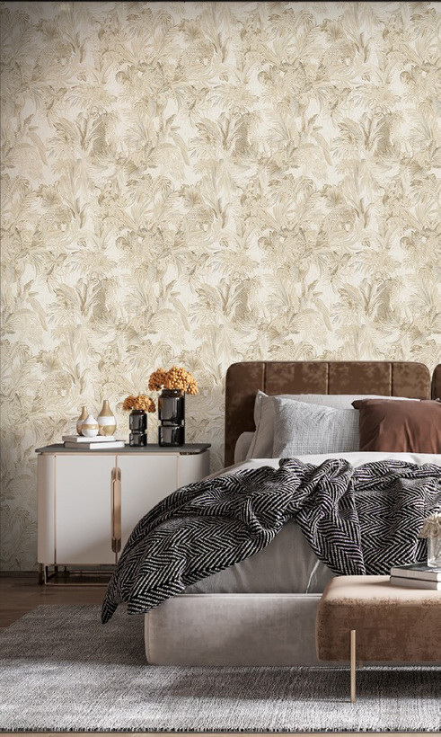 نمونه اجرا شده کاغذدیواری طرح پلنگ اکستریم والز کد 8067