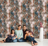 نمونه اجراشده کاغذدیواری طرح انتزاعی کد 8084