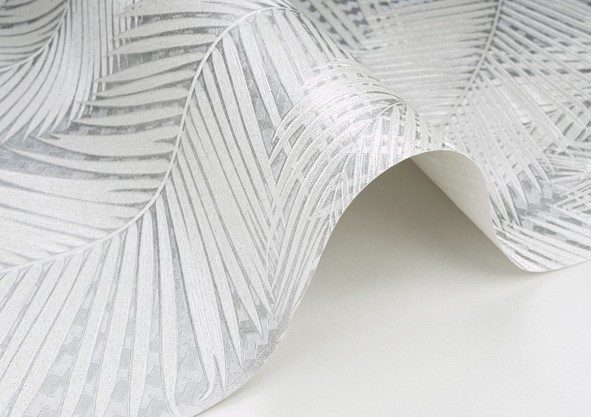 کاغذدیواری طرح برگ سفید کد 8087