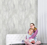 نمونه اجرا شده کاغذدیواری طرح برگ کد 8087