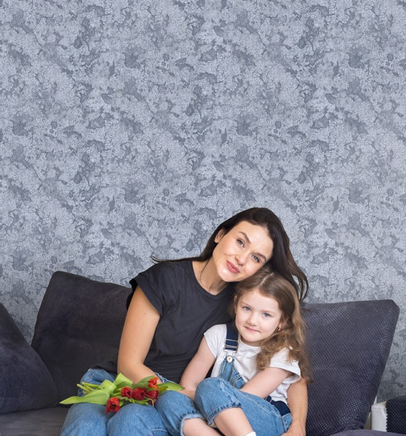 نمونه اجرا شده کاغذدیواری طرح بافت آلبوم راکتور کد8103