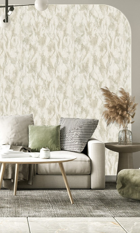 اجرای کاغذ دیواری طرح انتزاعی کد ۸۱۴۱