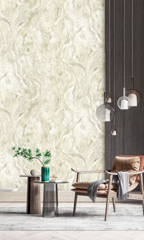 نمونه اجرا شده کاغذ دیواری طرح بتن کد ۸۱۴۲